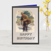 Fischer am Fluss Karte (Gelbe Blume)