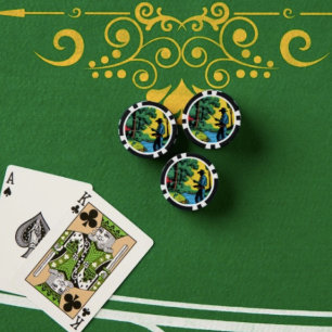 Fischer am Flussufer  Poker Chips