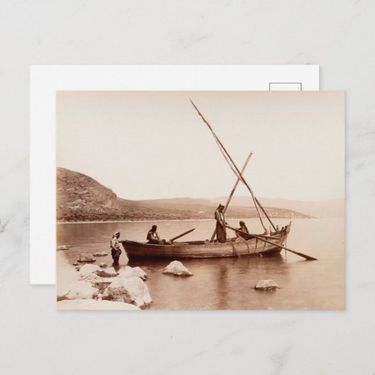 Fischer am Meer von Galiläa Postkarte (Vorne/Hinten)