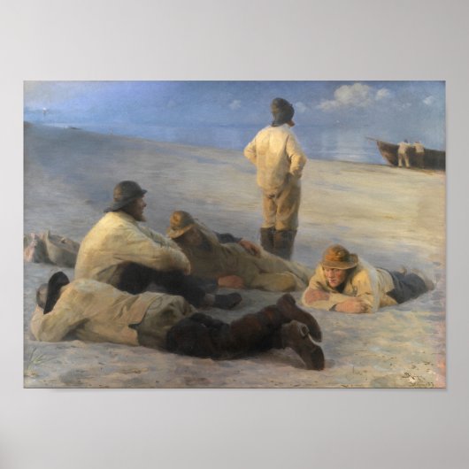 Fischer am Skagen Beach, P.S. Krøyer, Art Poster (Vorne)