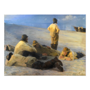 Fischer am Skagen Beach von Peder Severin Kroyer Fotodruck