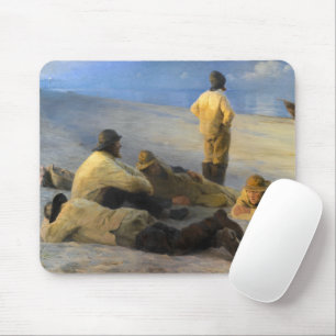Fischer am Skagen Beach von Peder Severin Kroyer Mousepad