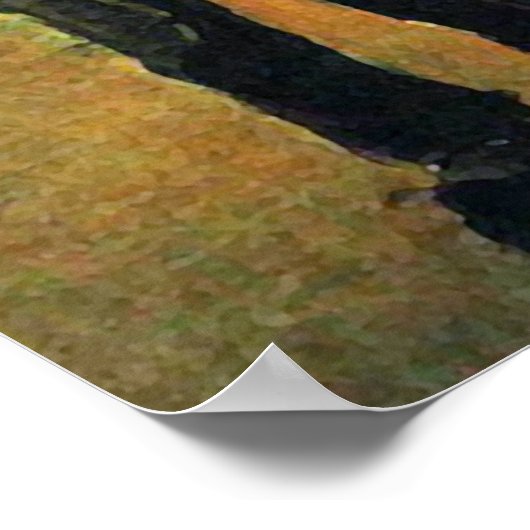 Fischer am Strand, Vincent van Gogh Poster (Ecke)