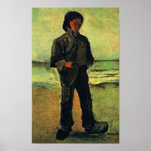 Fischer am Strand, Vincent van Gogh Poster (Vorne)