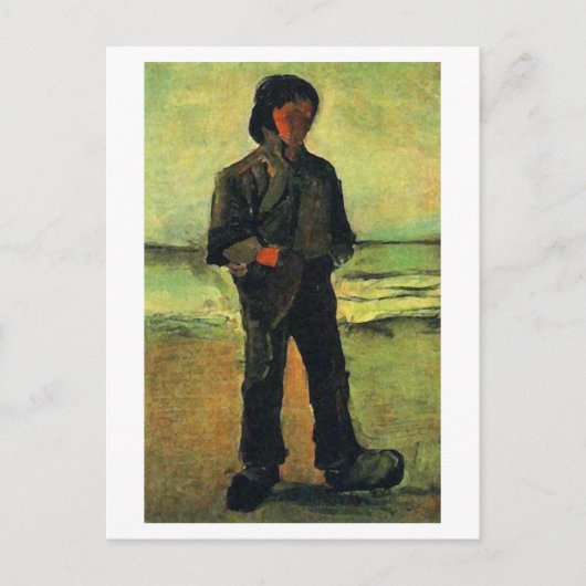 Fischer am Strand, Vincent van Gogh Postkarte (Vorderseite)