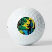 Fischer an der Riverbank Golfball (Vorderseite)