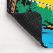 Fischer an der Riverbank Mousepad (Ecke)