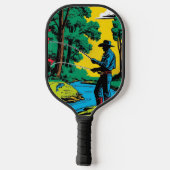 Fischer an der Riverbank Pickleball Schläger (Rückseite)