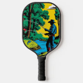 Fischer an der Riverbank Pickleball Schläger (Vorderseite)