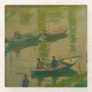 Fischer an der Seine in Poissy - Claude Monet Glasuntersetzer