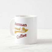 Fischer angetrieben durch Kaffee Tasse (Vorderseite Links)