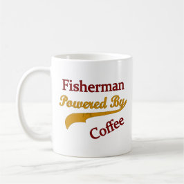 Fischer angetrieben durch Kaffee Tasse