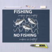 Fischer Angler Birthday Fischen Seidenpapier (Handwerk)