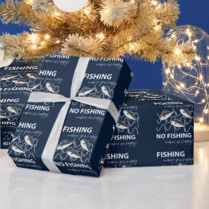 Fischer Angler Geburtstag Angeln Geschenkpapier