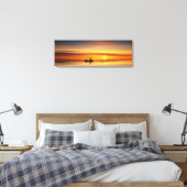 Fischer auf dem See Gorgeon Sunset Leinwanddruck (Insitu (Schlafzimmer))