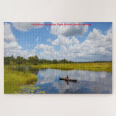 Fischer auf einem See in Guyana. Jigsaw Puzzle (Horizontal)