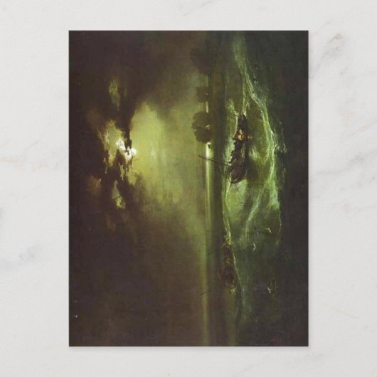 Fischer auf Sea J. M. W. Turner , 1796, Öl auf ca Postkarte (Vorderseite)