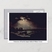 Fischer auf See von Joseph Mallord William Turner Postkarte (Vorne/Hinten)