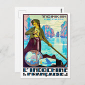 Fischer aus Tonkin, roter Fluss, Jahrgang Postkarte (Vorne/Hinten)