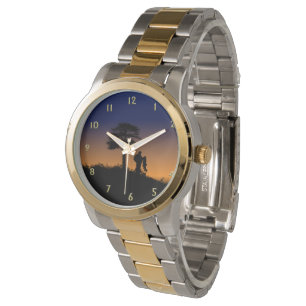 Fischer bei Dusk Gold Numbers Armbanduhr