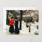 Fischer bei Frederiksberg Rundel Postkarte (Vorne/Hinten)