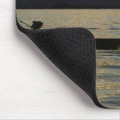 Fischer bei Sonnenuntergang Mousepad (Ecke)