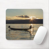 Fischer bei Sonnenuntergang Mousepad (Mit Mouse)