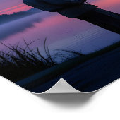 Fischer bei Sunset Poster (Ecke)
