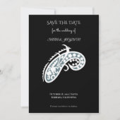 Fischer Blumenlogo – Dekorativer Angelköder Ar Save The Date (Vorderseite)