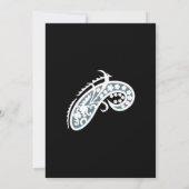 Fischer Blumenlogo – Dekorativer Angelköder Ar Save The Date (Rückseite)