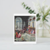 Fischer, der dem Doge von Venedig den Ring gibt Postkarte (Stehend Vorderseite)