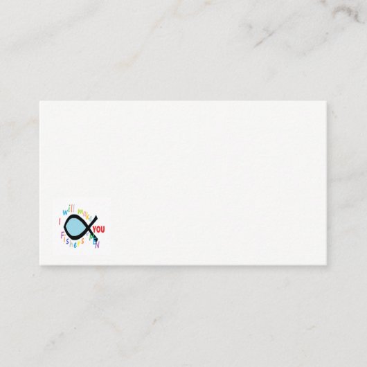 Fischer der Mann-Geschäfts-Karte, die einen Zeuge Visitenkarte (Vorderseite)