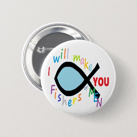 Fischer der Männer Button (Vorne & Hinten)