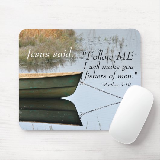 Fischer der Men Scripture Mousepad (Mit Mouse)