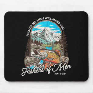 Fischer der Menschen Matthäus 4-19 Bibel Christlic Mousepad