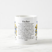 Fischer (deutsches) Familien-Wappen Tasse (Mittel)