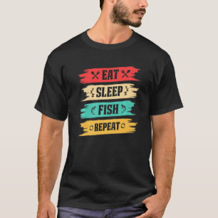 Fischer, die den schlafenden Fisch fischen wiederh T-Shirt
