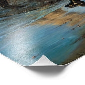 Fischer, die ein Netz an der Nordküste Skagens abw Fotodruck (Ecke)