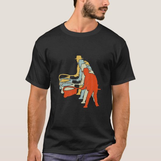 Fischer, die Fangroden fischen T-Shirt (Vorderseite)