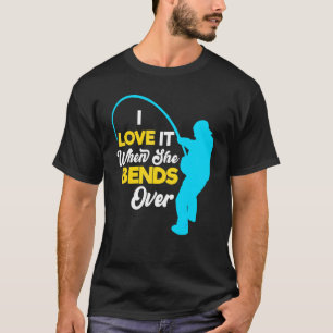 Fischer, die für Männer fischen, ich Liebe es, wen T-Shirt