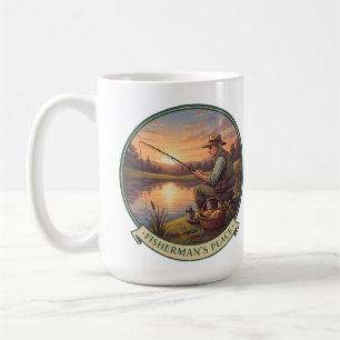 Fischer entspannt Geschenktasse Kaffeetasse