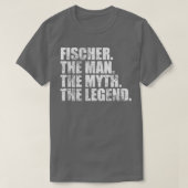Fischer Familienname Fischer Nachname Fisch T-Shirt (Design vorne)