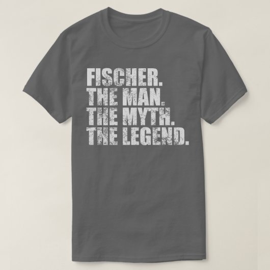Fischer Familienname Fischer Nachname Fisch T-Shirt (Design vorne)