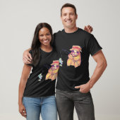 Fischer Faultier Zeichnung T-Shirt (Unisex)