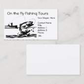 Fischer-Fischen auf See-Visitenkarte-Schablone Visitenkarte (Vorne/Hinten)
