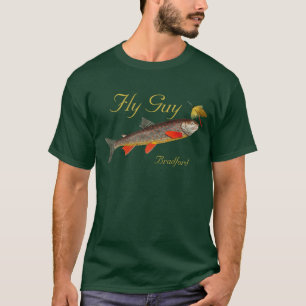 Fischer Fischen Forellen Fischen Aquarell T-Sh T-Shirt
