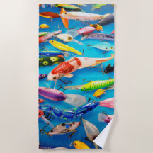 Fischer fischen Sportfreude auf blau
