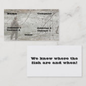 Fischer-Führer-Fluss-Stahlkopfforelle-Jahreszeit Visitenkarte (Vorne/Hinten)