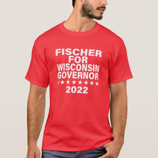 Fischer für Gouverneur des Offiziellen Shirts (Vorderseite)
