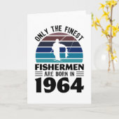 Fischer geboren 1964 60. Geburtstag Karte (Gelbe Blume)